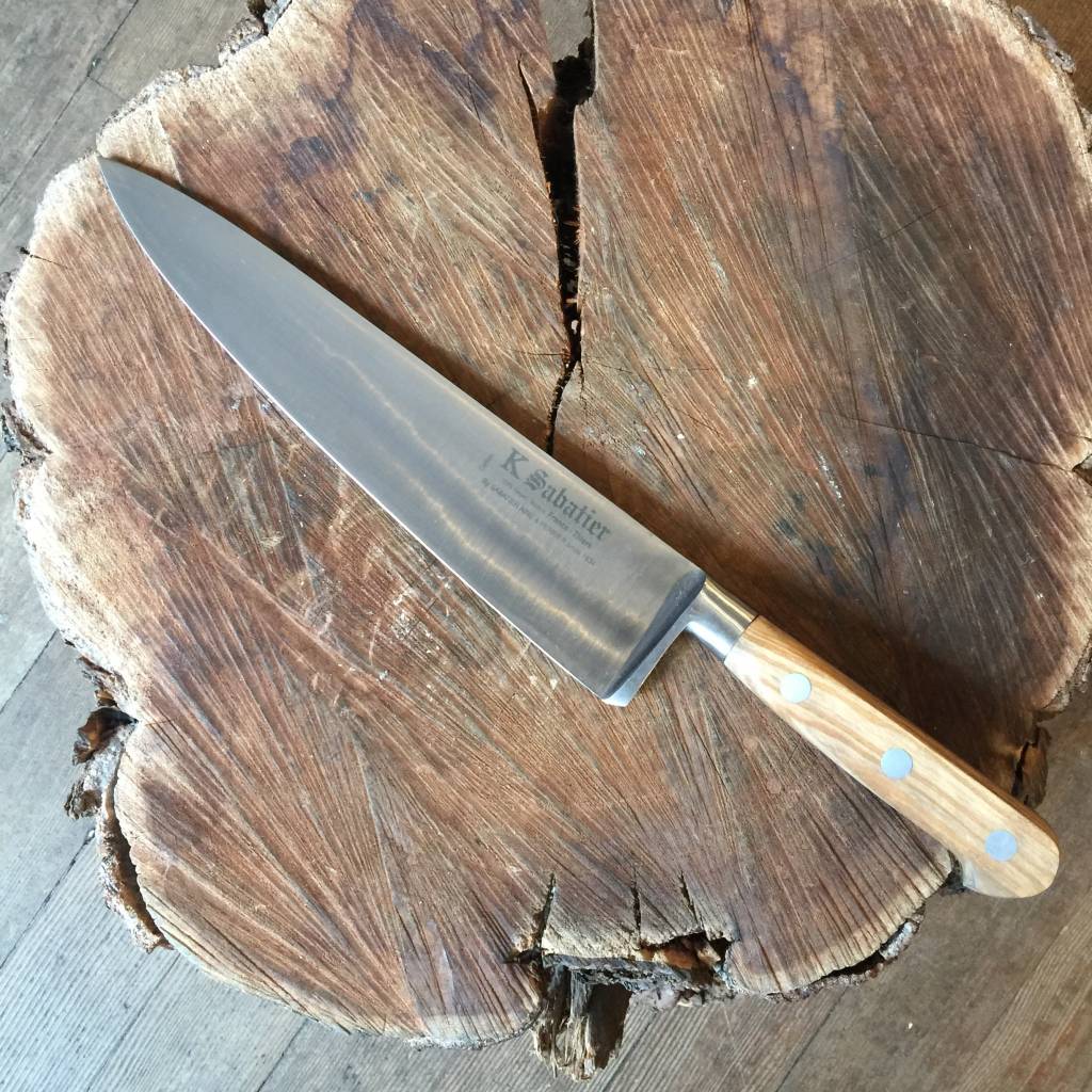 New! Olive wood handle carbon steel knives. – Sabatier Knife Shop