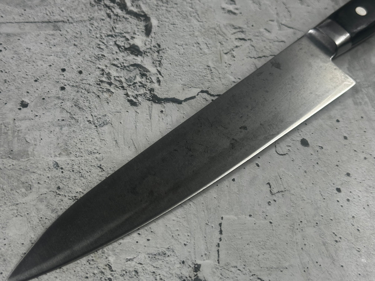 Vintage Sumidagawa Gyuto Knife 200mm Carbon Steel Wood Handle 2276