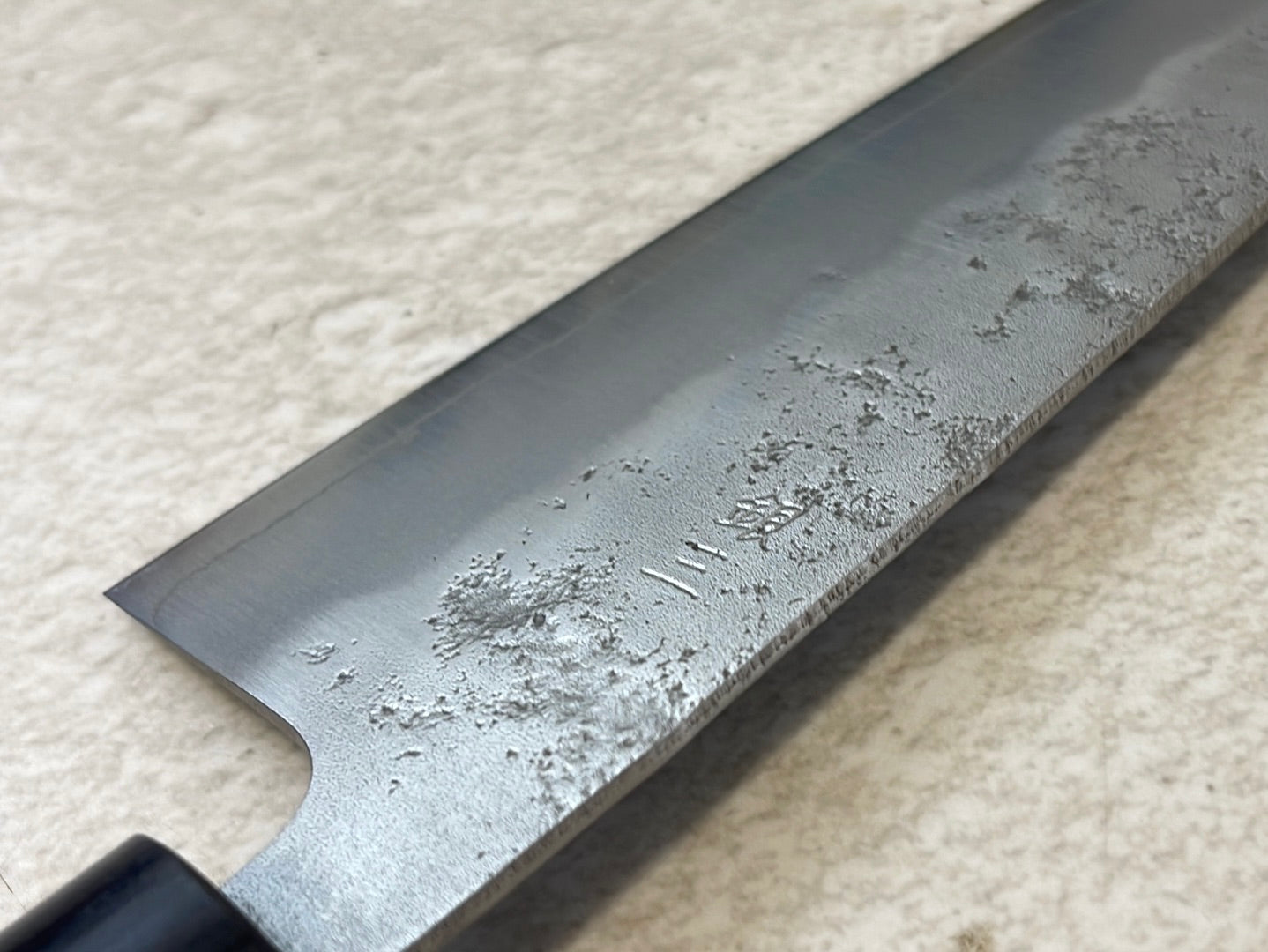 Tsunehisa G3 Nashiji HBC Santoku 170mm - Made in Japan 🇯🇵 Magnolia Oval Wa Handle