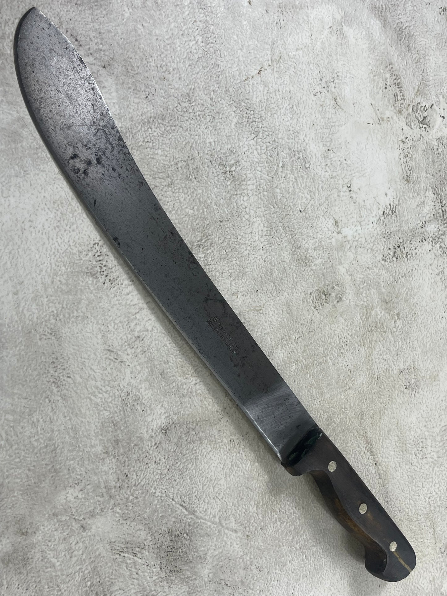 Vintage Gustav Emil Ern Butcher Machete Knife 300mm Made in Germany 🇩🇪 Cabon steel 1911
