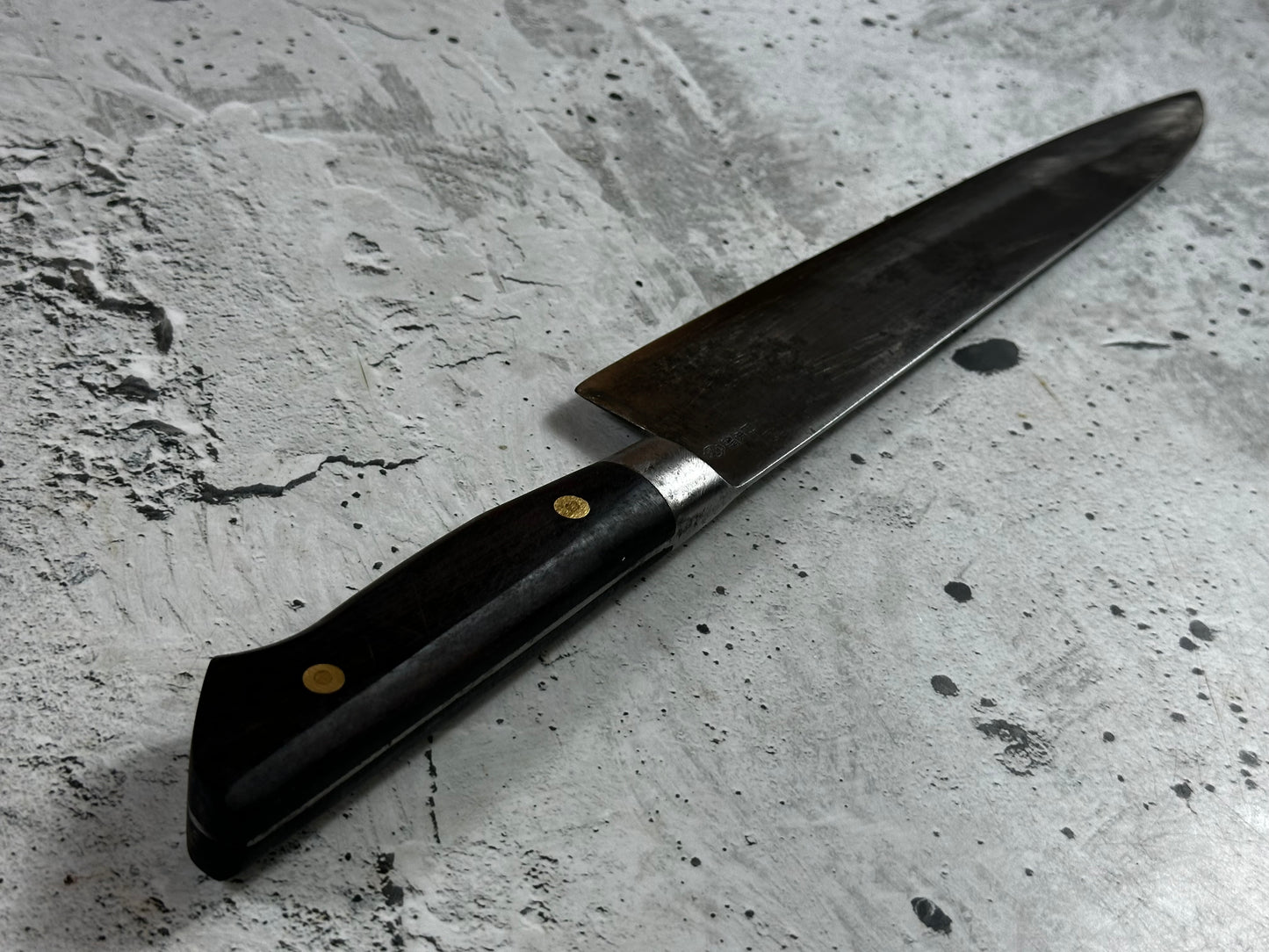 Vintage Japanese Gyuto Knife 270mm Carbon Steel Made in Japan 2015