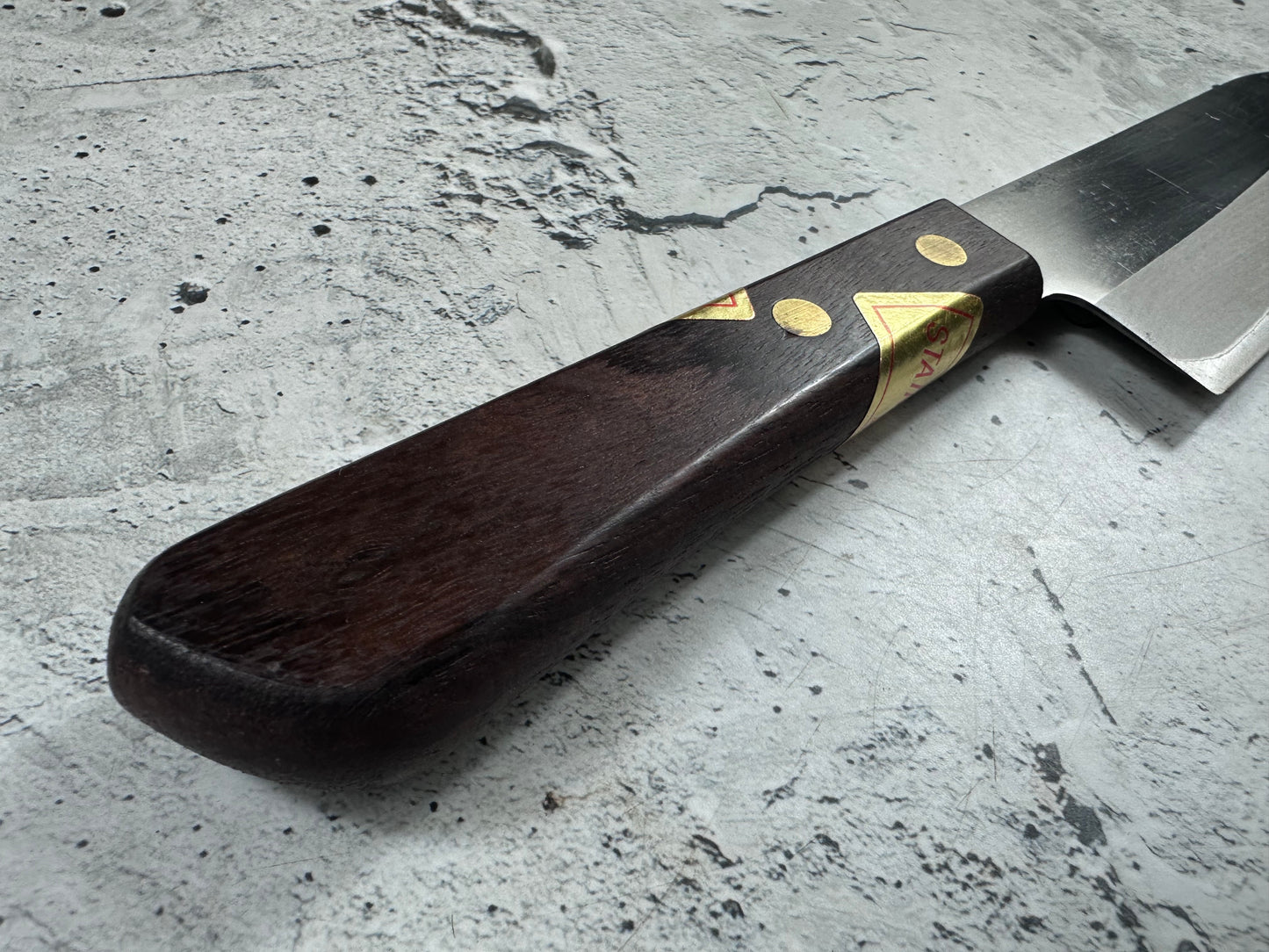 Vintage Toroku Honcho Suten Santoku Knife 170mm Stainless Steel 2167