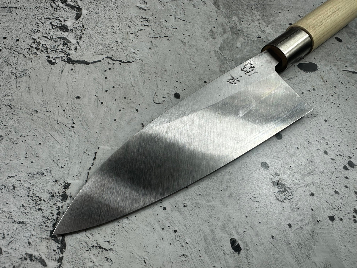 Vintage Nara Senjuin Deba Knife 180mm Carbon Steel 2298