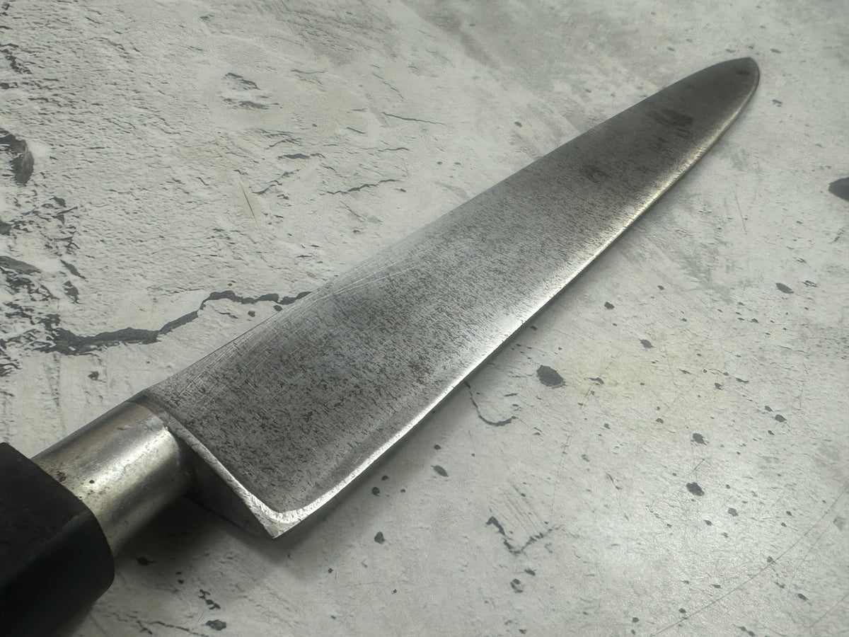 Vintage French Sabatier Nogent Style Slicing Knife 240mm High Carbon Steel Wood Handle 2273