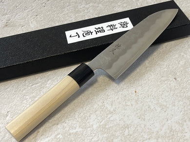 Tsunehisa G3 Nashiji HBC Santoku 170mm - Made in Japan 🇯🇵 Magnolia Oval Wa Handle