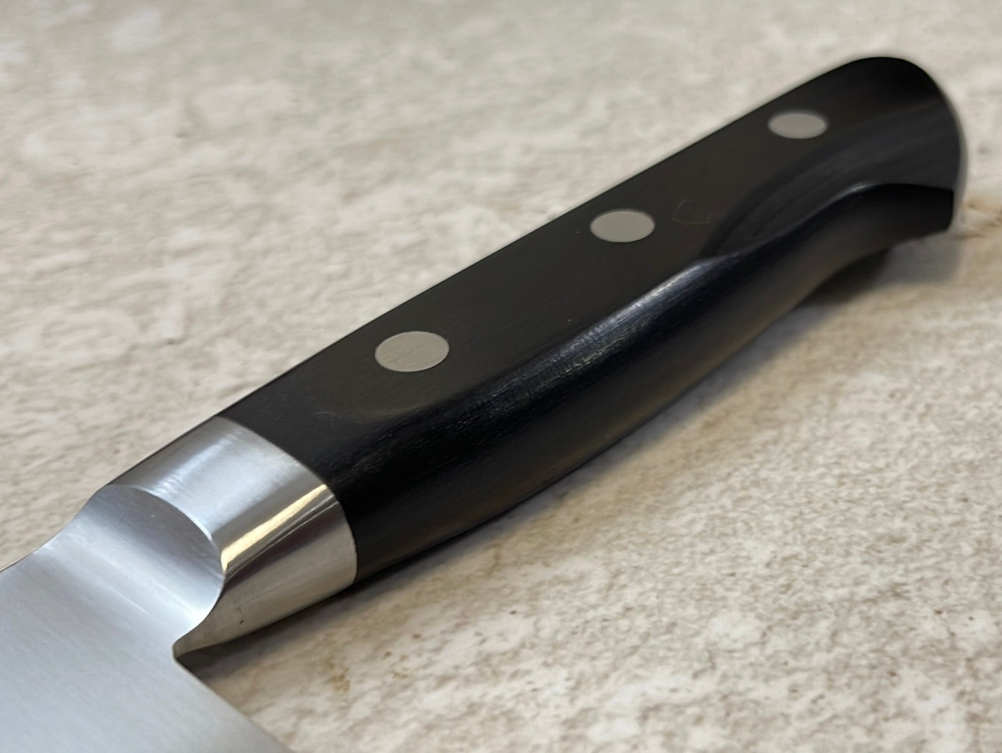 Tsunehisa VG1 Santoku Knife 165mm Black Pakkawood Handle - Made in Japan 🇯🇵