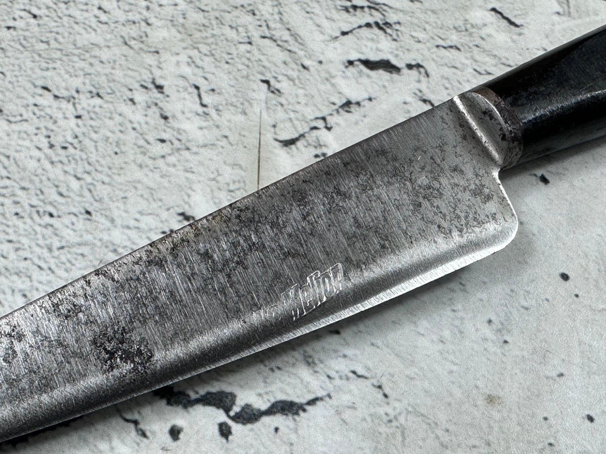 Vintage French Nogent Style Paring Knife 80mm Inox Steel POM Handle 2209