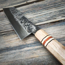 Load image into Gallery viewer, HG Blade Bunka Knife 170mm Kurouchi Finish 1084 High Carbon Steel