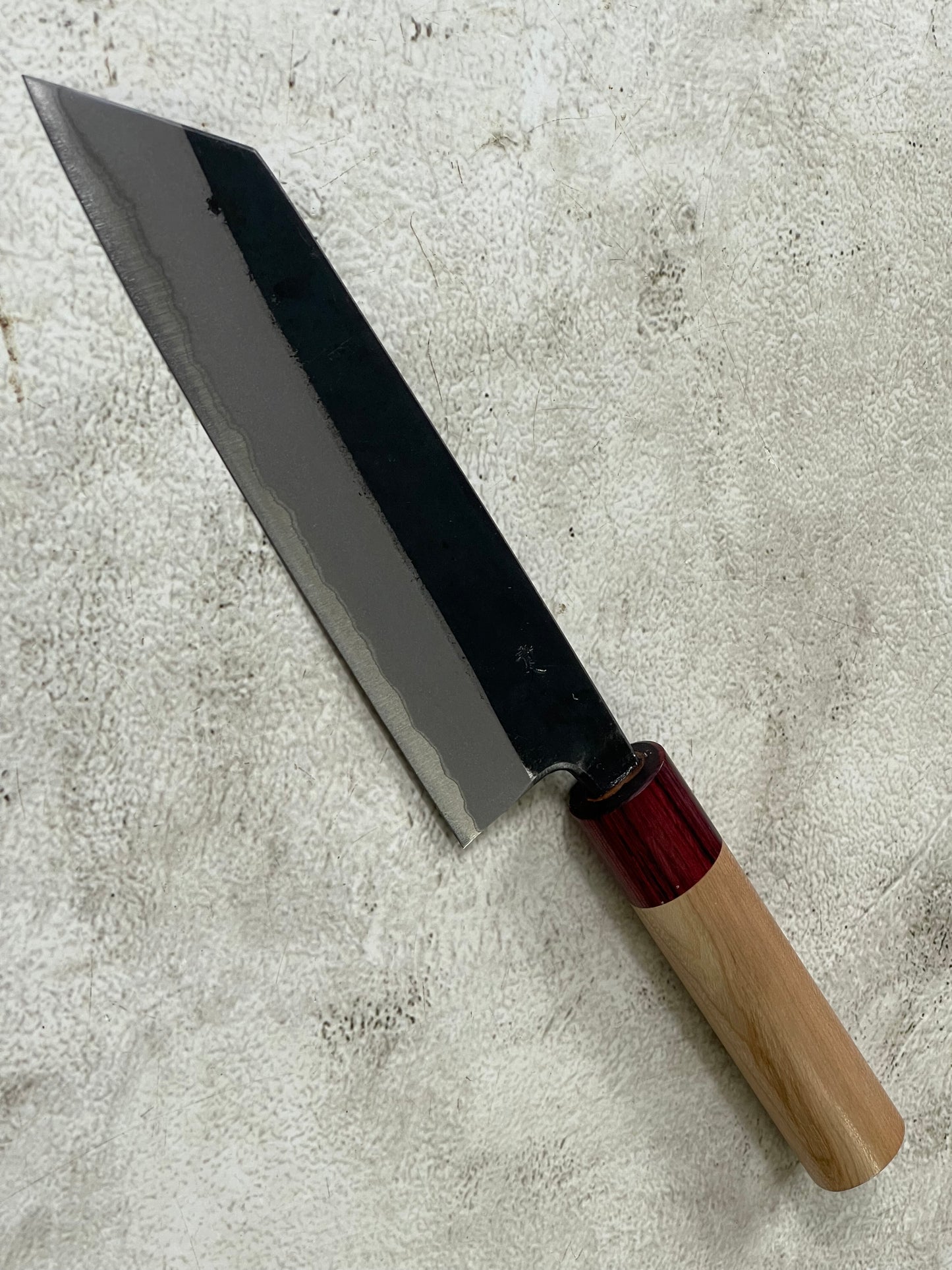 Muneishi Aogami 2 Iron Clad Kiritsuke 180mm Kurouchi Finish