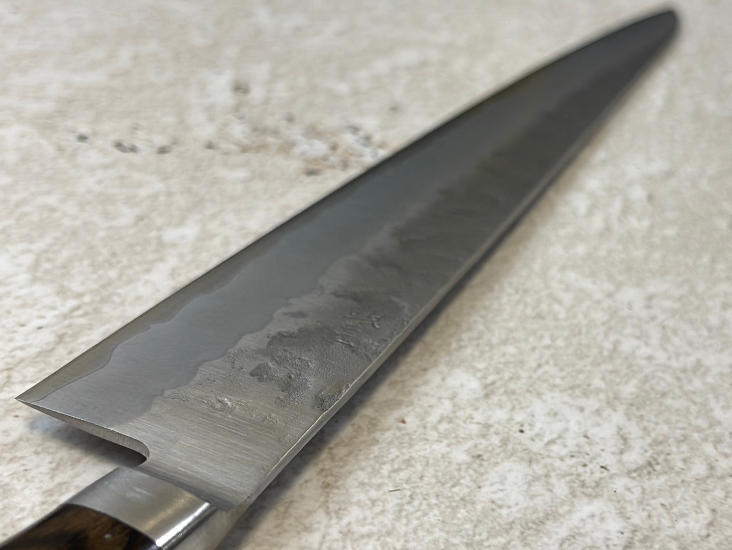 Tsunehisa G3 Nashiji Brown Sujihiji 240mm - Made in Japan 🇯🇵 With Bolster