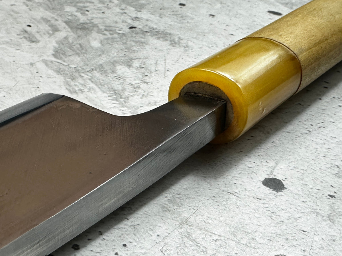 Vintage Masamoto Sohonten Deba Knife 170mm with Wooden Saya 2344