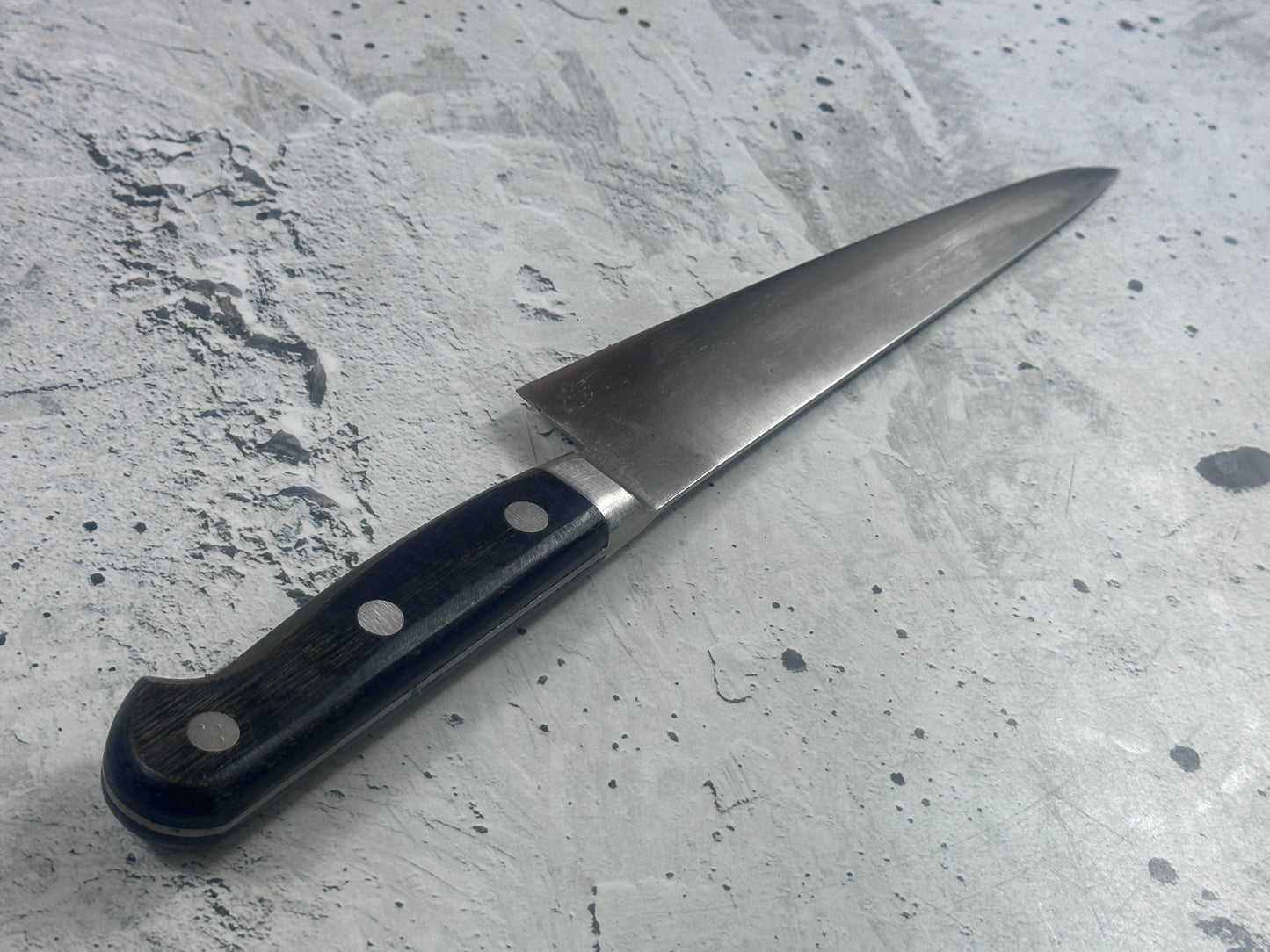 Vintage Japanese Hisamoto Gyuto Knife 190mm Inox Steel 2014