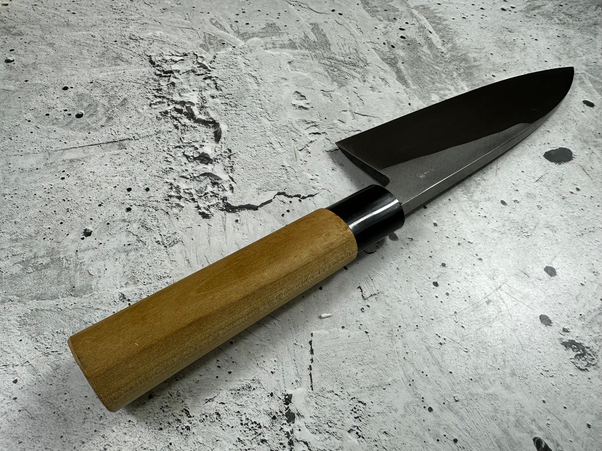 Vintage Shiromaru Deba Knife 195mm Yasugi Carbon Steel Magnolia Handle 2284