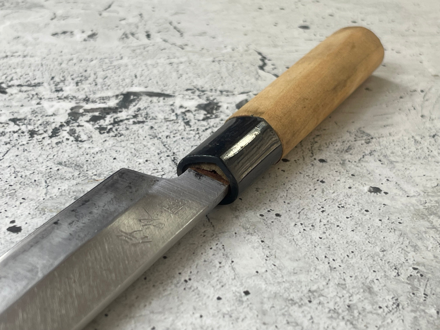 Vintage Japanese Yanagiba Knife 200mm Made in Japan 🇯🇵 Carbon Steel 1760