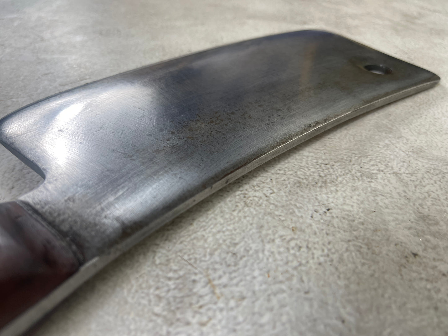 Vintage Dexter Butcher Cleaver Knife 220mm Carbon Steel Blade Made in USA 🇺🇸 1892