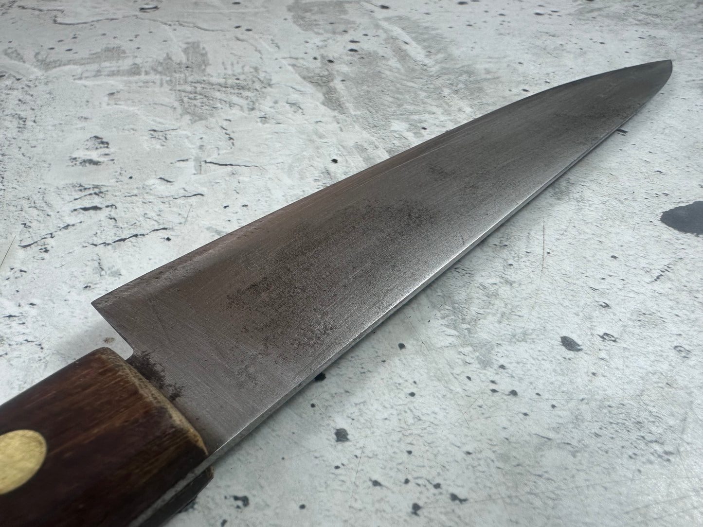Vintage Japanese Gyuto Knife 210mm Carbon Steel Japan 2012