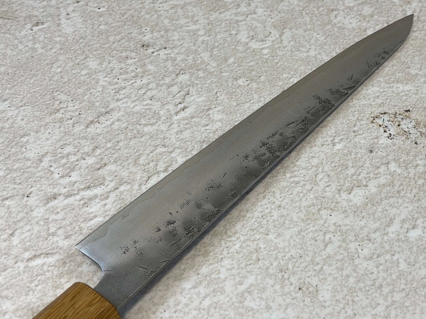 Tsunehisa SLD Washiji KOY Sujihiki Knife 240mm - Made in Japan 🇯🇵 Oak Yaki Handle