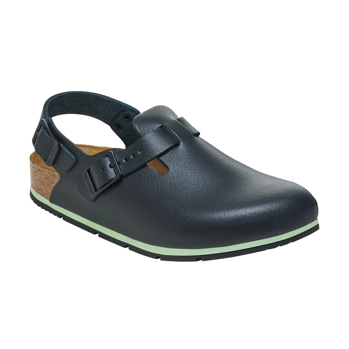Birkenstock Tokio Pro Black PU Coated Natural Leather Clog Chef Shoes