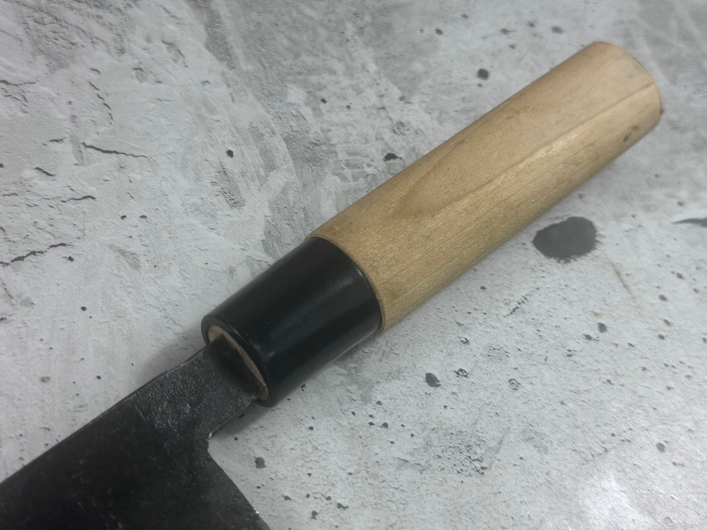 Vintage Nakiri Knife 160mm Carbon Steel Made in Japan 2026
