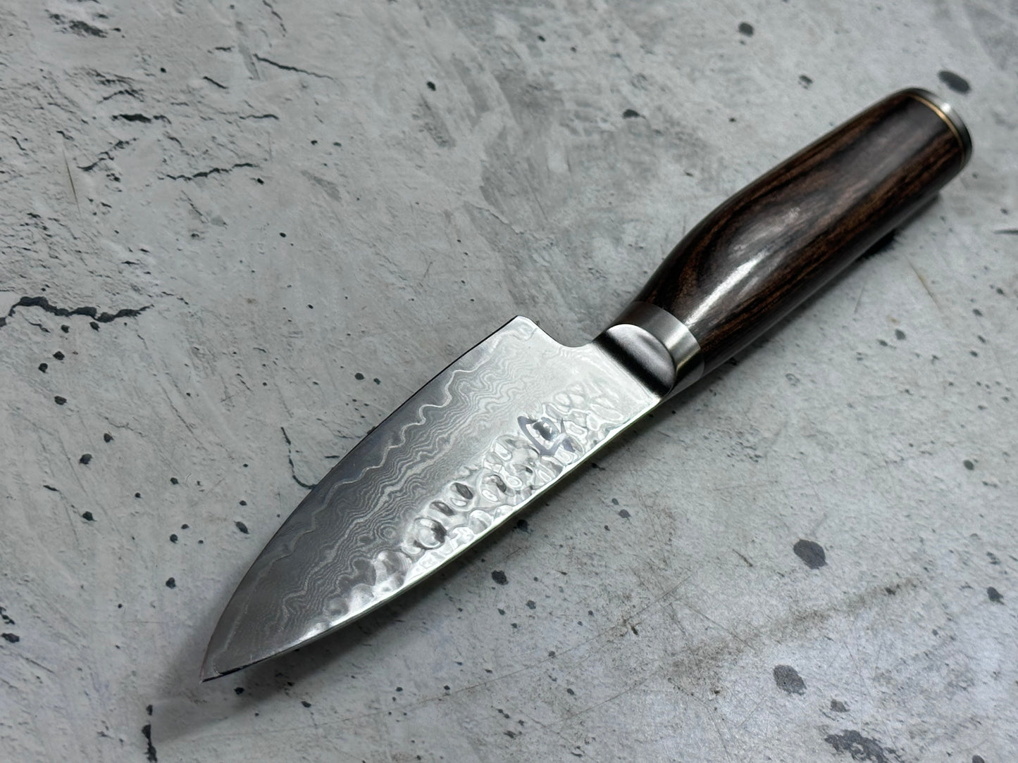 Pre-Owned Shun Premier Paring Knife 100mm Damascus Steel PakkaWood Handle 2175