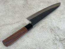 Load image into Gallery viewer, Yamamoto Black Gyuto Knife Aogami Super Steel 210mm Yamamoto  Pakkawood Handle - Made in Japan 🇯🇵