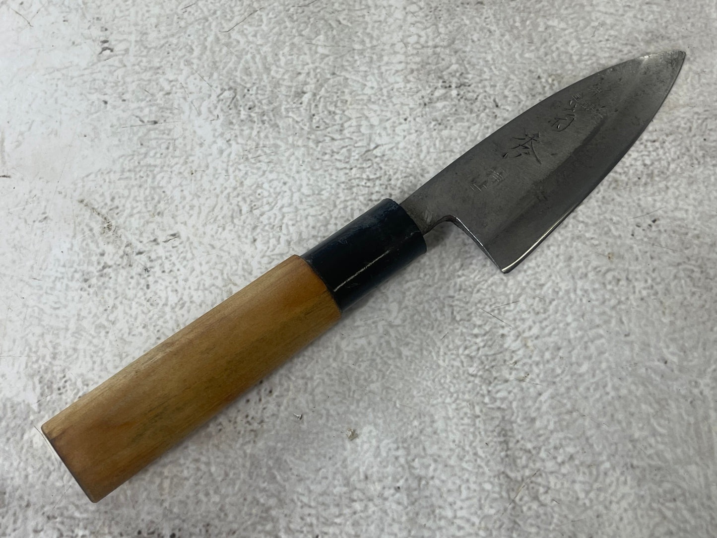 Vintage Japanese Deba Knife Set 3x Carbon Steel Made in Japan 1904