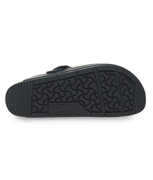Birkenstock Boston Pro Black PU Coated Natural Leather Clog Chef Shoes