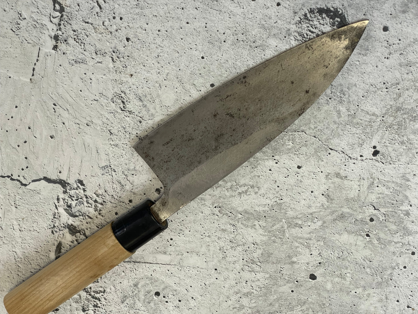 Vintage Japanese Deba Knife 170mm Made in Japan 🇯🇵 Carbon Steel 1517