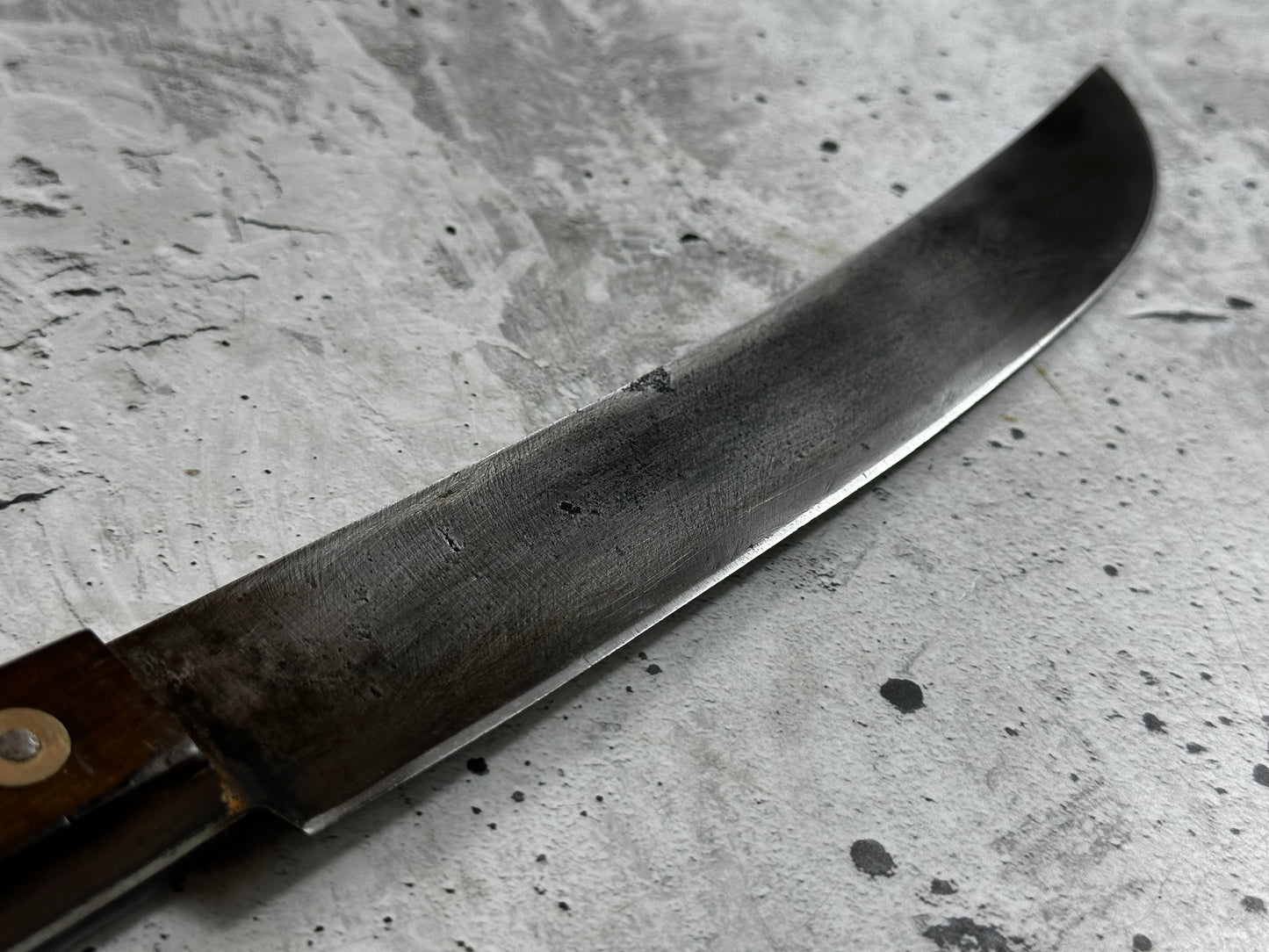 Vintage A. & L. Hofmann Butcher Knife 260mm Carbon Steel Blade Made in German 2001