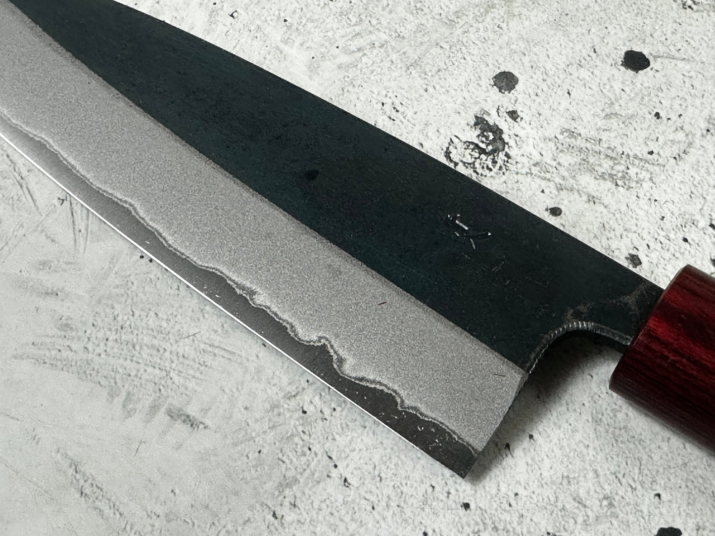 Muneishi Aogami 2 Iron Clad Gyuto 210mm Kurouchi Finish