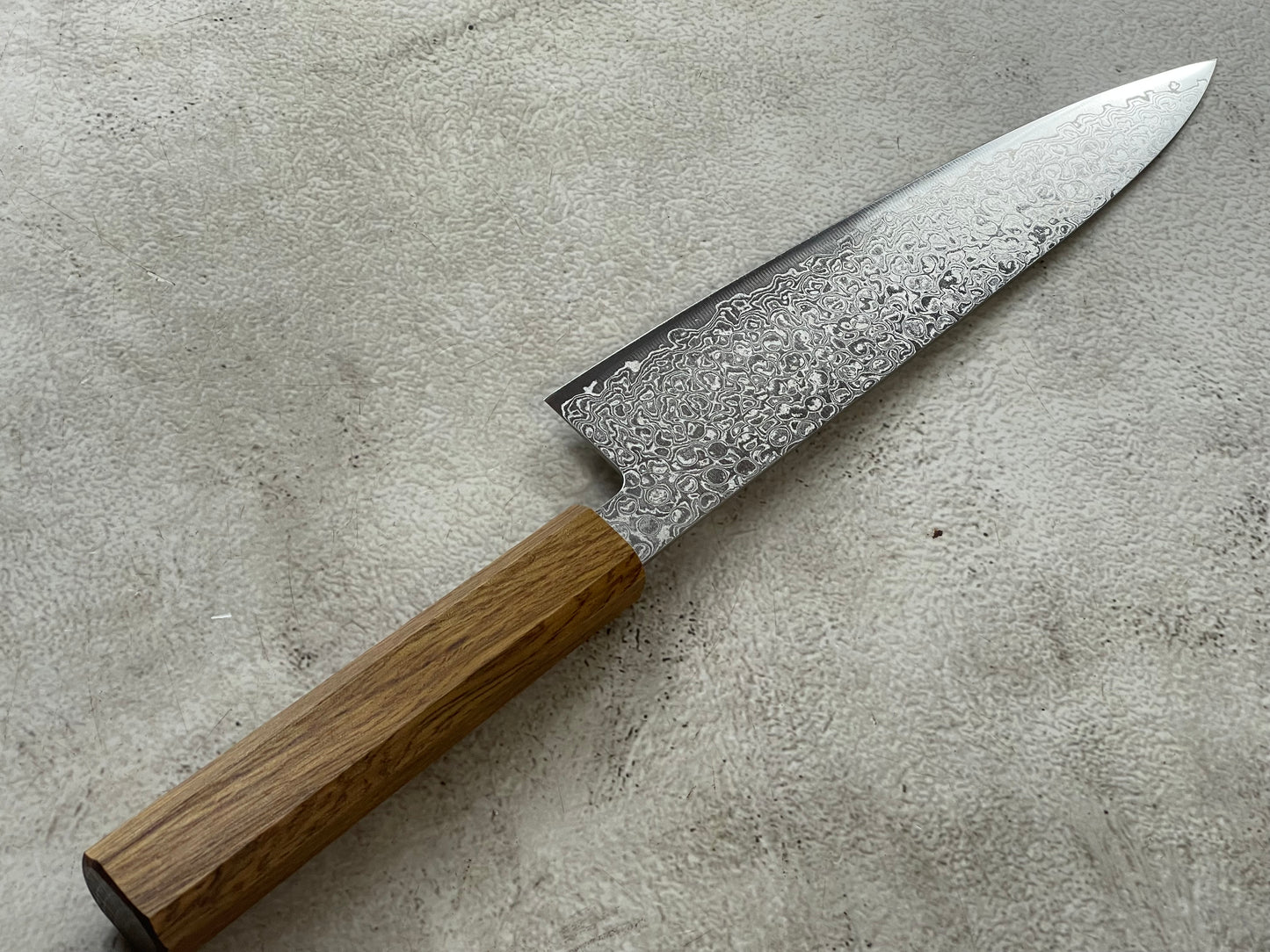 Tsunehisa ZA18 Damascus Gyuto 210mm Oak Handle Made in Japan 🇯🇵