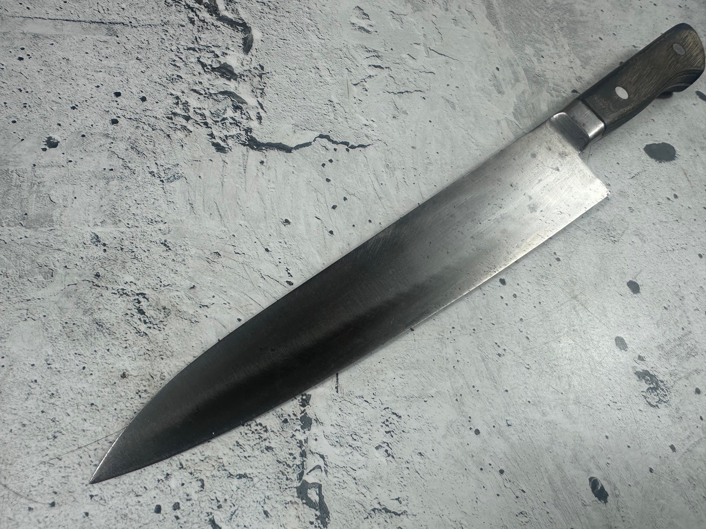 Vintage Japanese Gyuto Knife 210mm Carbon Steel Made in Japan 2016