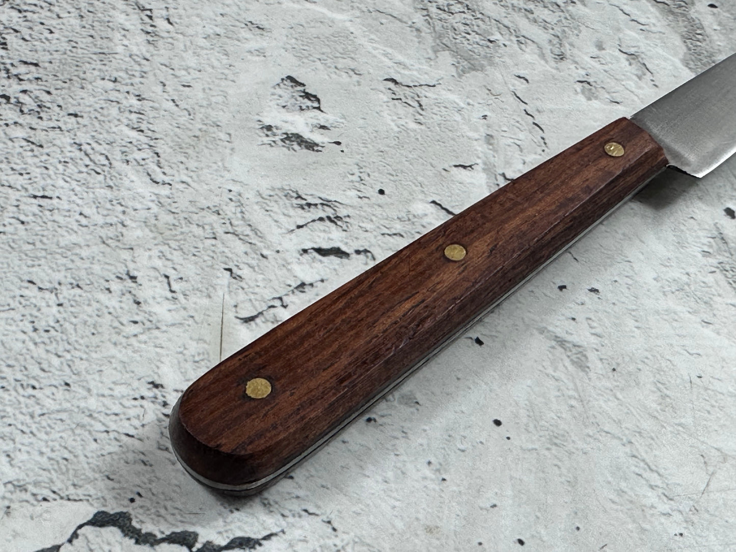 Vintage French Paring Knife 80mm Inox Steel Wood Handle 2223