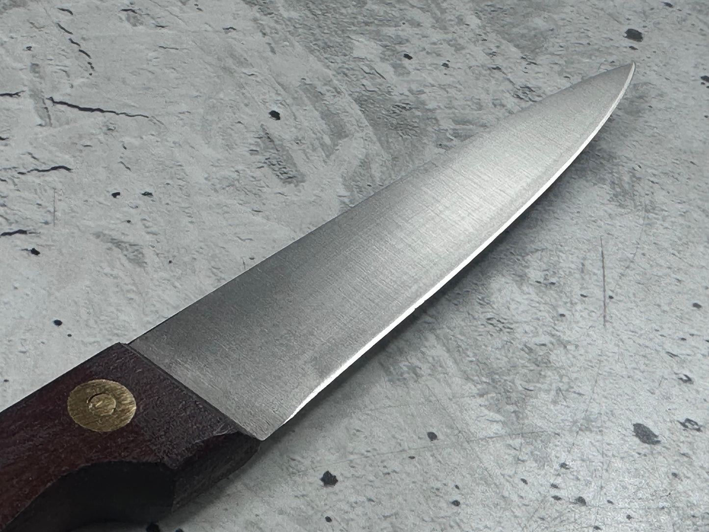 Vintage French Paring Knife 110mm Inox Steel Wood Handle 2213