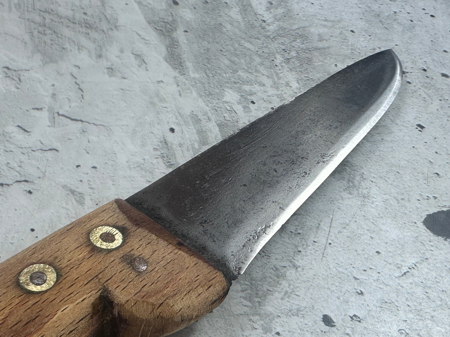 Vintage French Nogent Butcher Knife 140mm Carbon Steel 2169