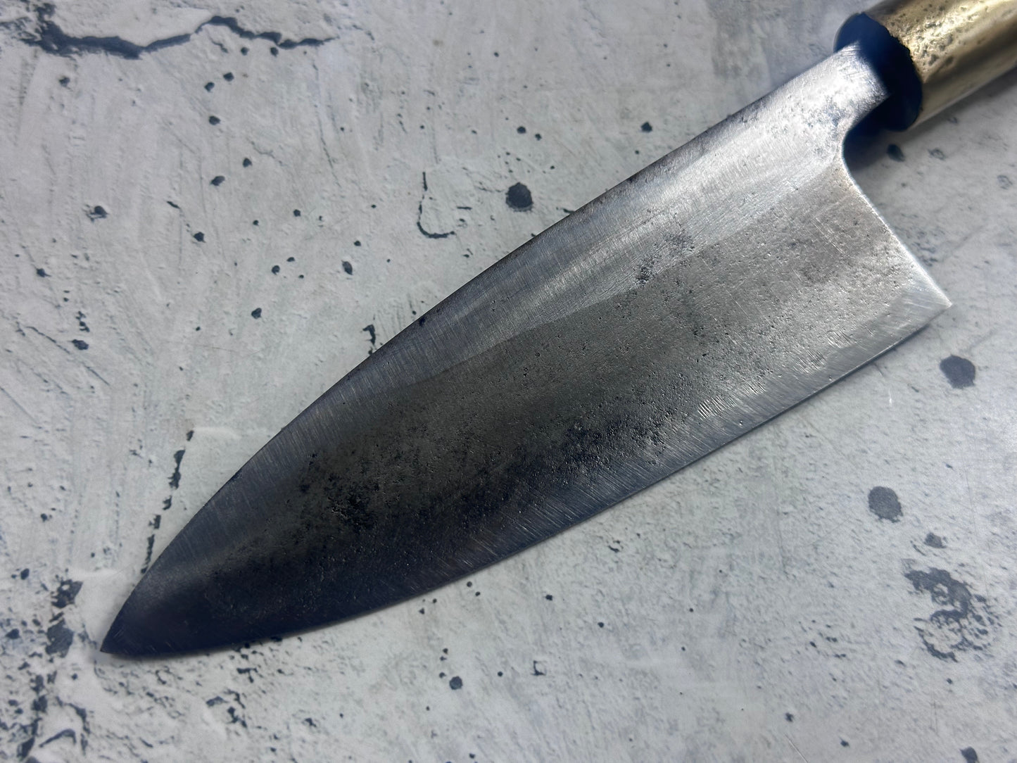 Vintage Sakai Kokaji Takehiro Deba Knife 140mm Carbon Steel 2144