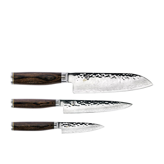 Shun Premier 3 Piece Santoku Knife Set