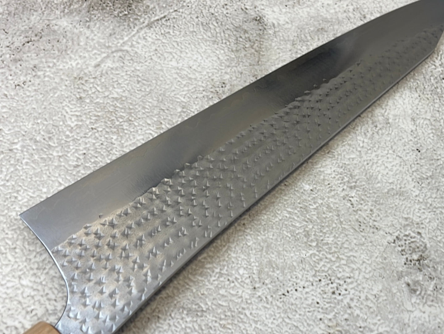 Yu Kurosaki R2 SG2 Hammered SENKO-EI Gyuto 270mm - Brown-Ring Octagonal Handle
