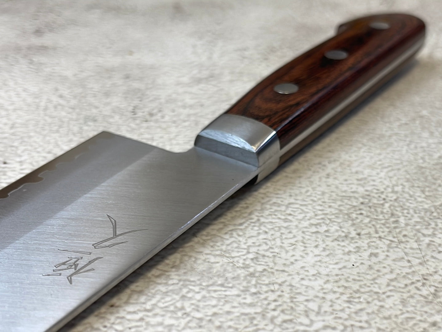 Tsunehisa VG1 Santoku Knife 165mm Brown Pakkawood Handle - Made in Japan 🇯🇵