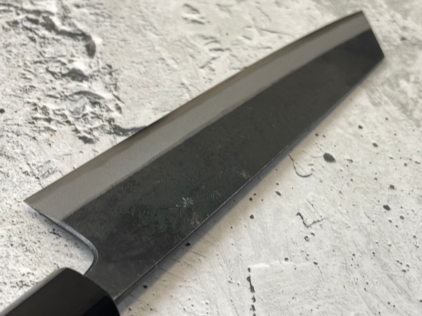 Yoshimune Kiritsuke Kurouchi 180 mm Aogami (Blue) #2 Double-Bevel