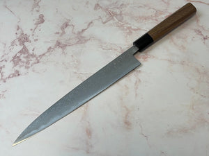 Yoshimune Sujihiki 240mm(9.4 in) Aogami (Blue) No.2 Damascus (33 layers) Double-Bevel