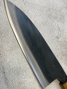 Tsukasa Shiro Kuro 180mm Deba - Shirogami Steel - Oak Octagnon Handle