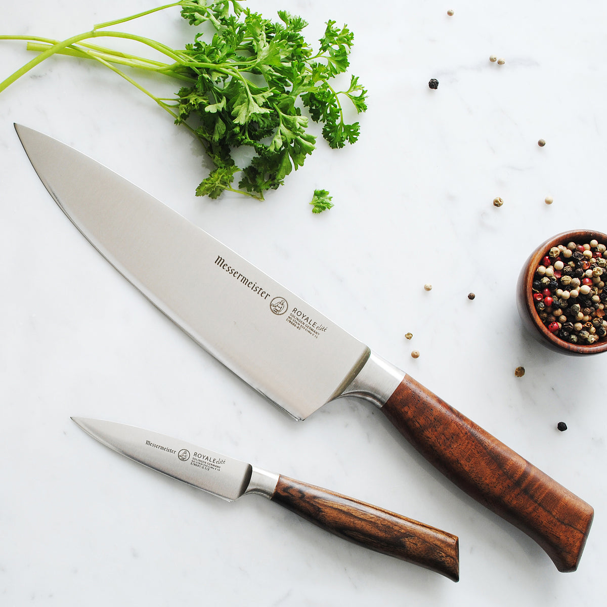 Royale Elité 2 Piece Chef's Knife & Parer Set Chef & a knife