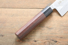 Load image into Gallery viewer, Kanetsune Blue Steel No. 2 Damascus santoku Japanese Knife 165mm Shitan Handle