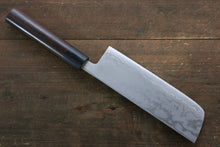 Load image into Gallery viewer, Kanetsune Blue Steel No. 2 Damascus Nakiri Japanese Knife 165mm Shitan Handle