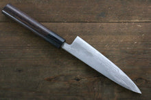 Load image into Gallery viewer, Kanetsune Blue Steel No. 2 Damascus Petty-Utility Japanese Knife 135mm Shitan Handle