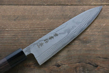 Load image into Gallery viewer, Kanetsune Blue Steel No. 2 Damascus Petty-Utility Japanese Knife 135mm Shitan Handle