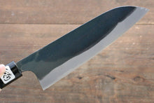 Load image into Gallery viewer, Kanetsune Blue Steel No. 2 Kurouchi Santoku Japanese Knife 165mm Magnolia Handle