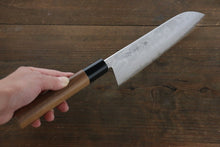 Load image into Gallery viewer, Kanetsune VG1 17 Layers Damascus Santoku Japanese Knife 165mm Walnut Handle