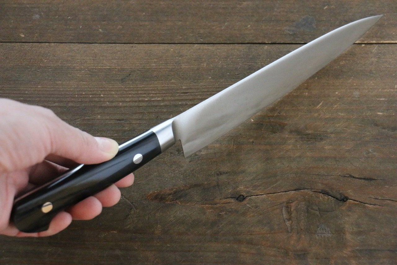 Iseya Molybdenum Petty-Utility Japanese Knife 150mm Black Pakka Wood Handle